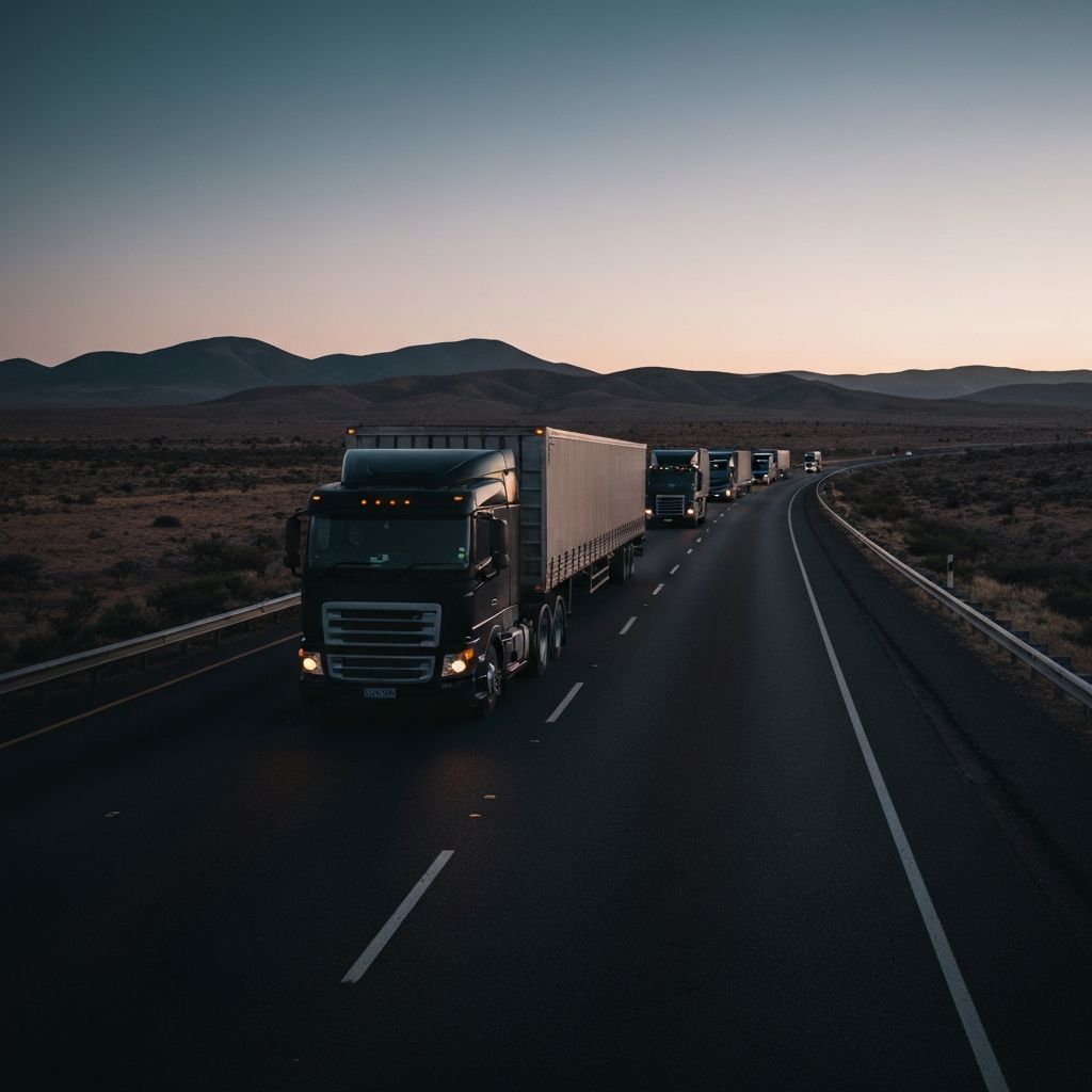 KLM Logistics fleet on the road